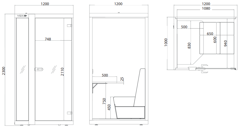 vox small+ afmetingen
